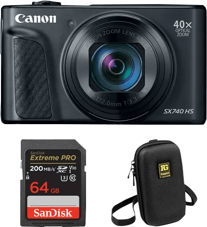 Canon PowerShot SX740HS Lite Travel Kit Zwart