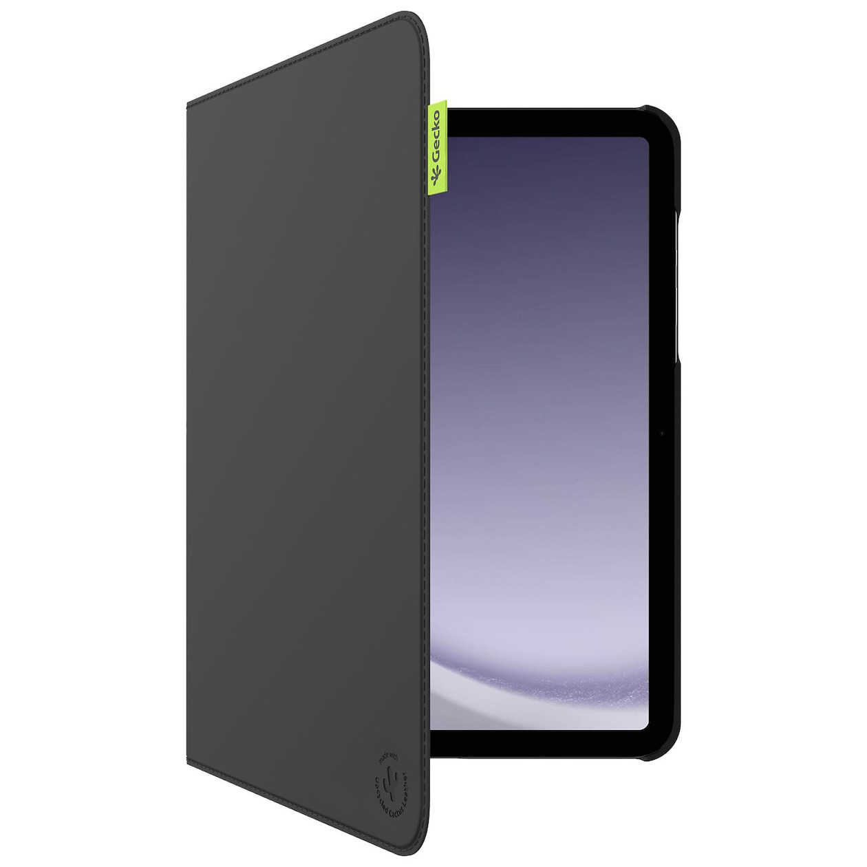 Gecko Cactus Cover voor Samsung Galaxy Tab A9+ Tablethoesje Zwart
