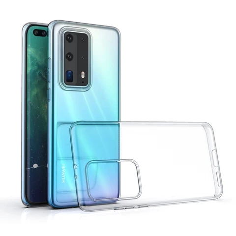 Huawei P40 Pro Plus Transparant Backcover hoesje - silicone