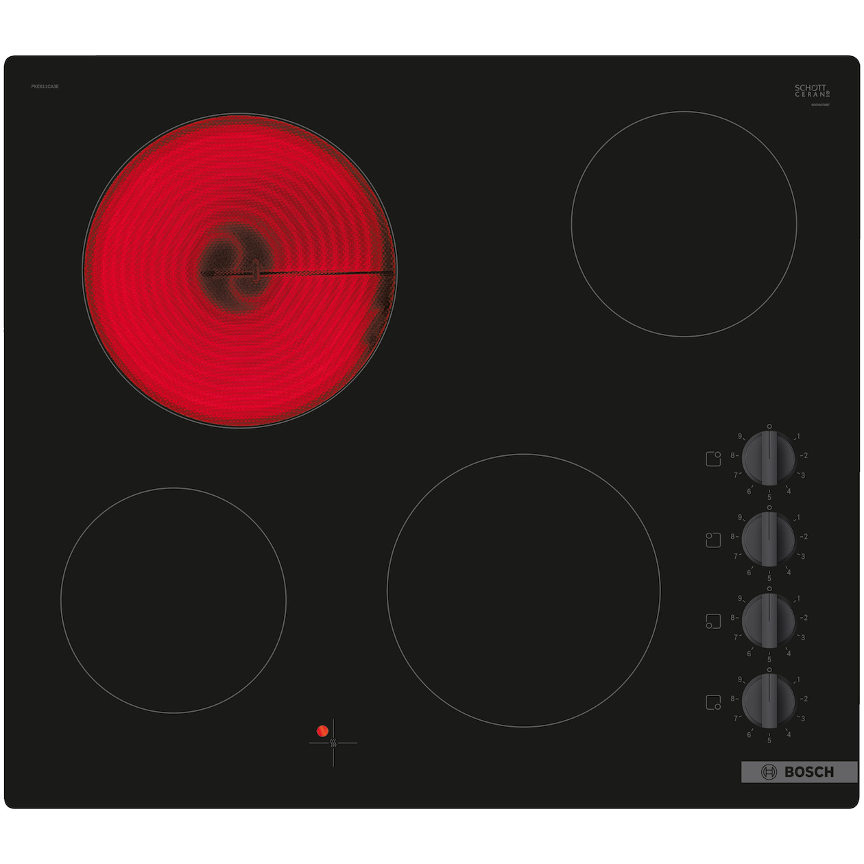 Bosch PKE611CA3E Keramische kookplaat Zwart