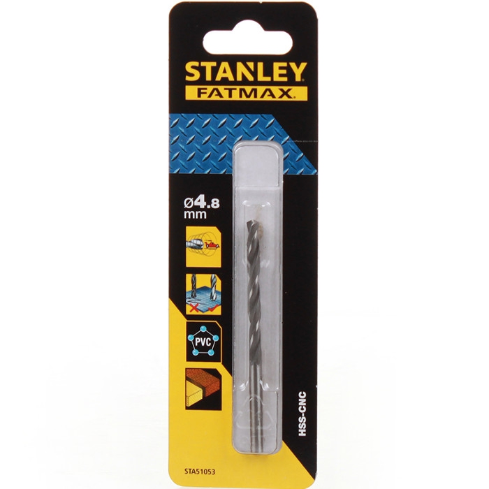 Stanley Fatmax metaalboor 4,8 mm HSS-CNC STA51053