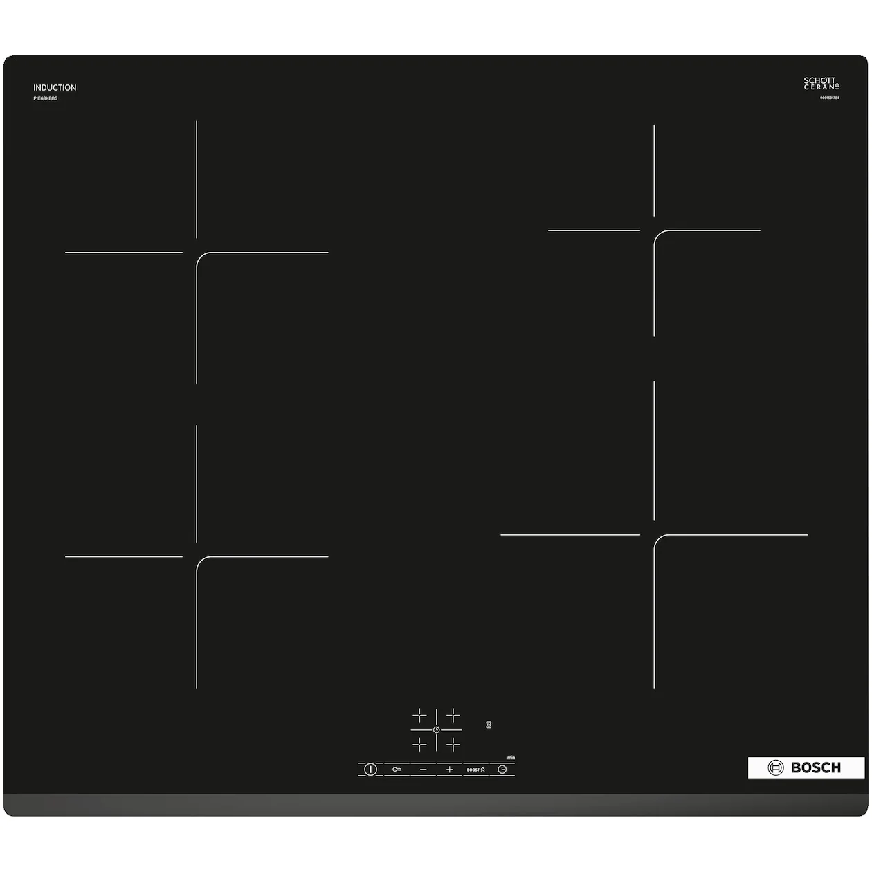 Bosch PIE63KBB5E Inductie kookplaat Zwart
