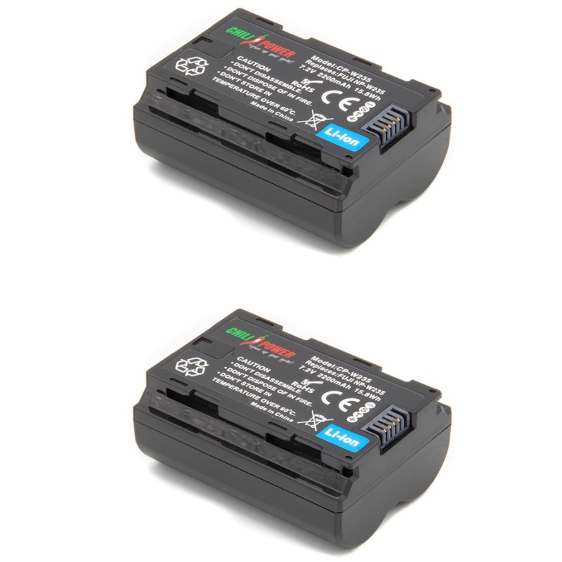 ChiliPower Fujifilm NP-W235 accu - 2200mAh - 2-Pack