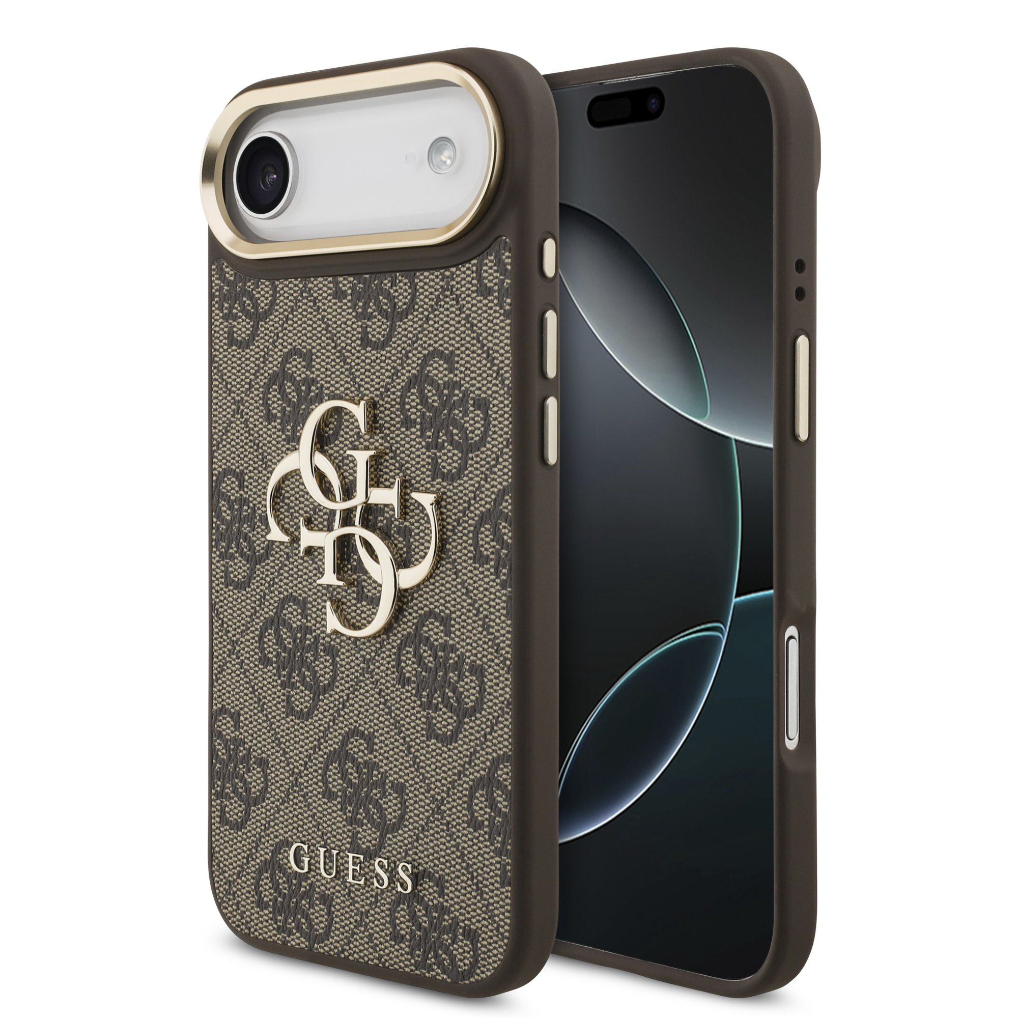 Guess 4G Metal Logo iPhone Air hoesje - Bruin