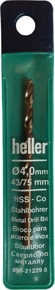 Heller metaalboor 4 x 75 mm HSS-Co Cobalt
