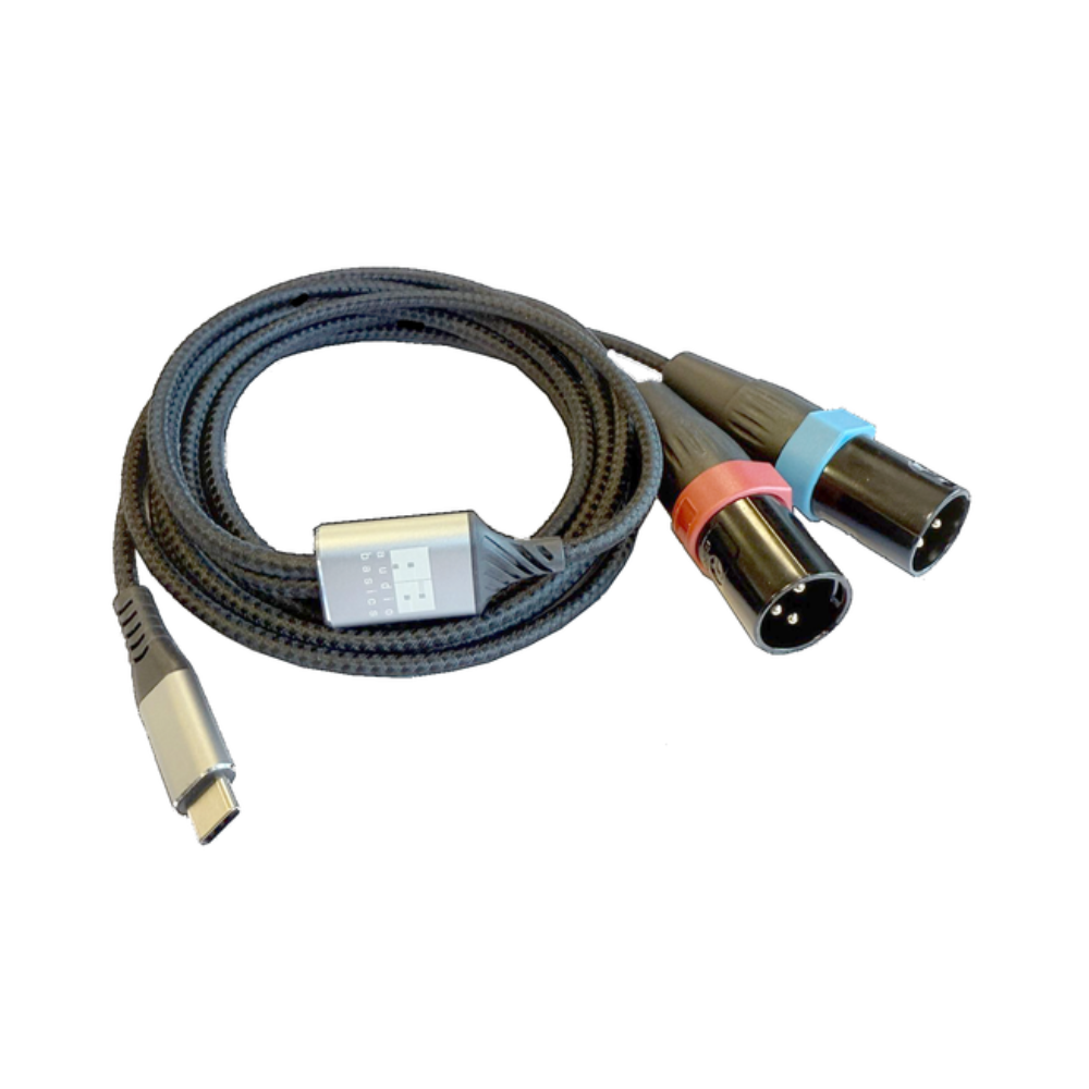 Audio Basics UCA2 USB-C naar 2x XLR kabel