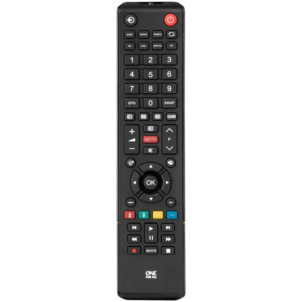 OneForAll URC1919 Vervangende afstandsbed. - TOSHIBA Afstandsbediening Zwart