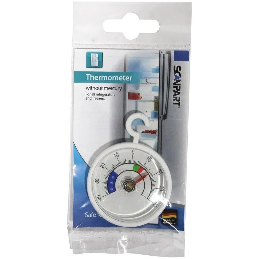 Scanpart koelkast & diepvries thermometer rond Koelkast accessoire Wit