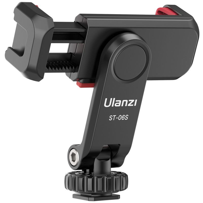Ulanzi ST-06S kantelbare telefoonhouder met klem en cold shoe-mounts