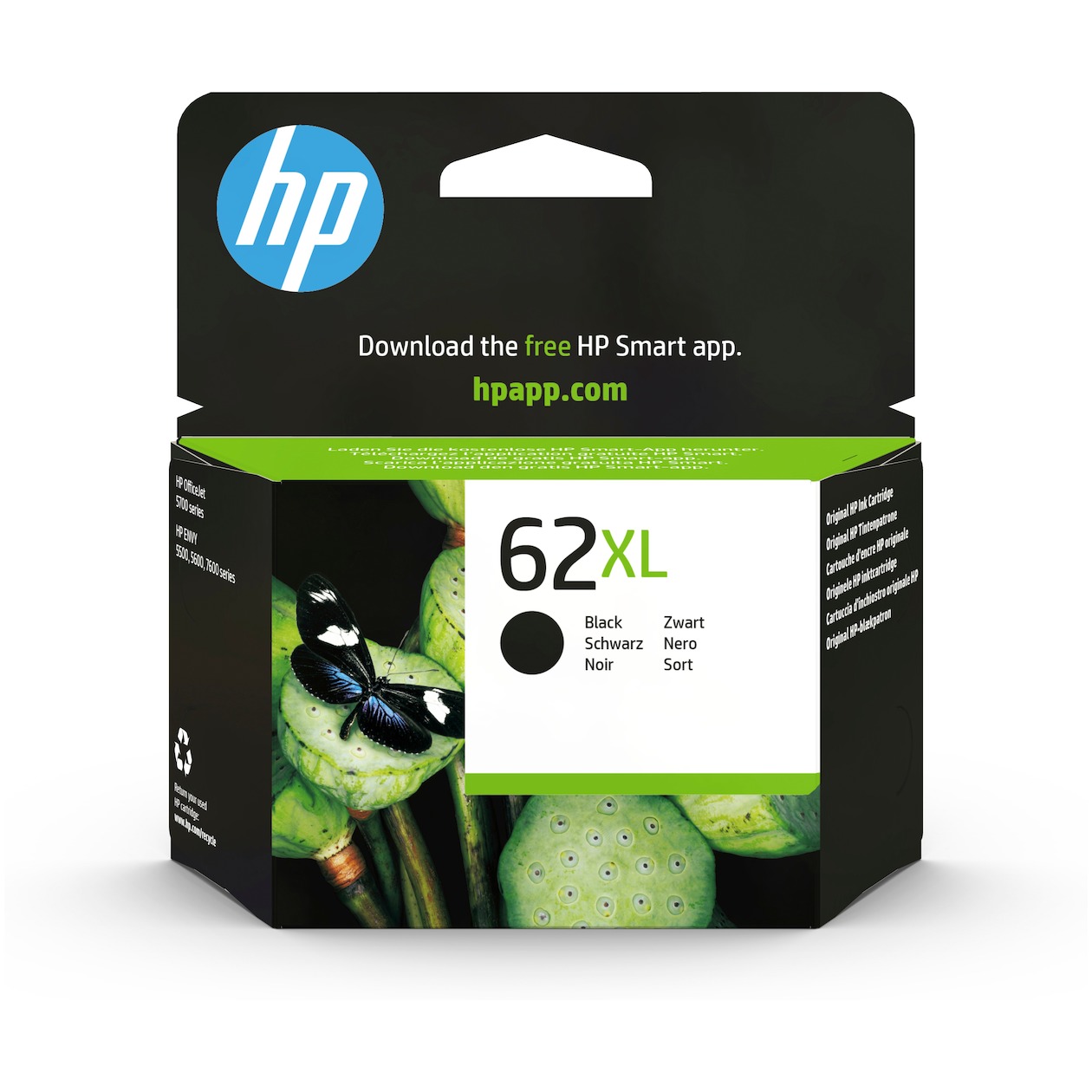 HP 62XL Cartridge Inkt Zwart