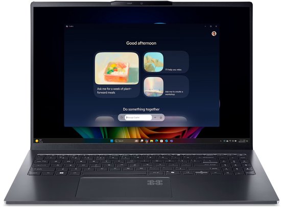 Acer Swift Go 16 AI SFG16-61-R09F – Copilot+ PC – Laptop – 16 inch 2K OLED – AMD Ryzen AI 7 – 16GB - 512GB SSD - Grijs