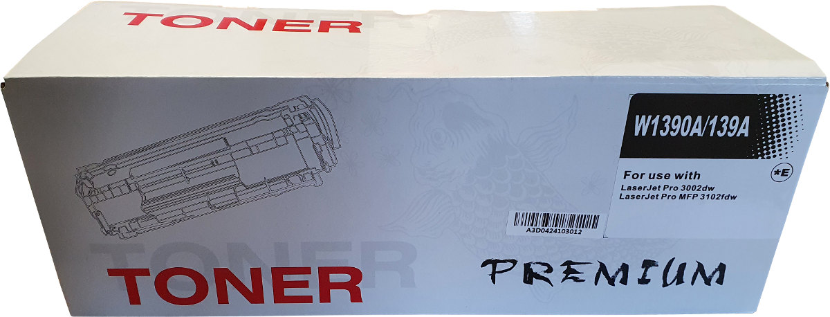 Huismerk HP 139A (W1390A) toner zwart