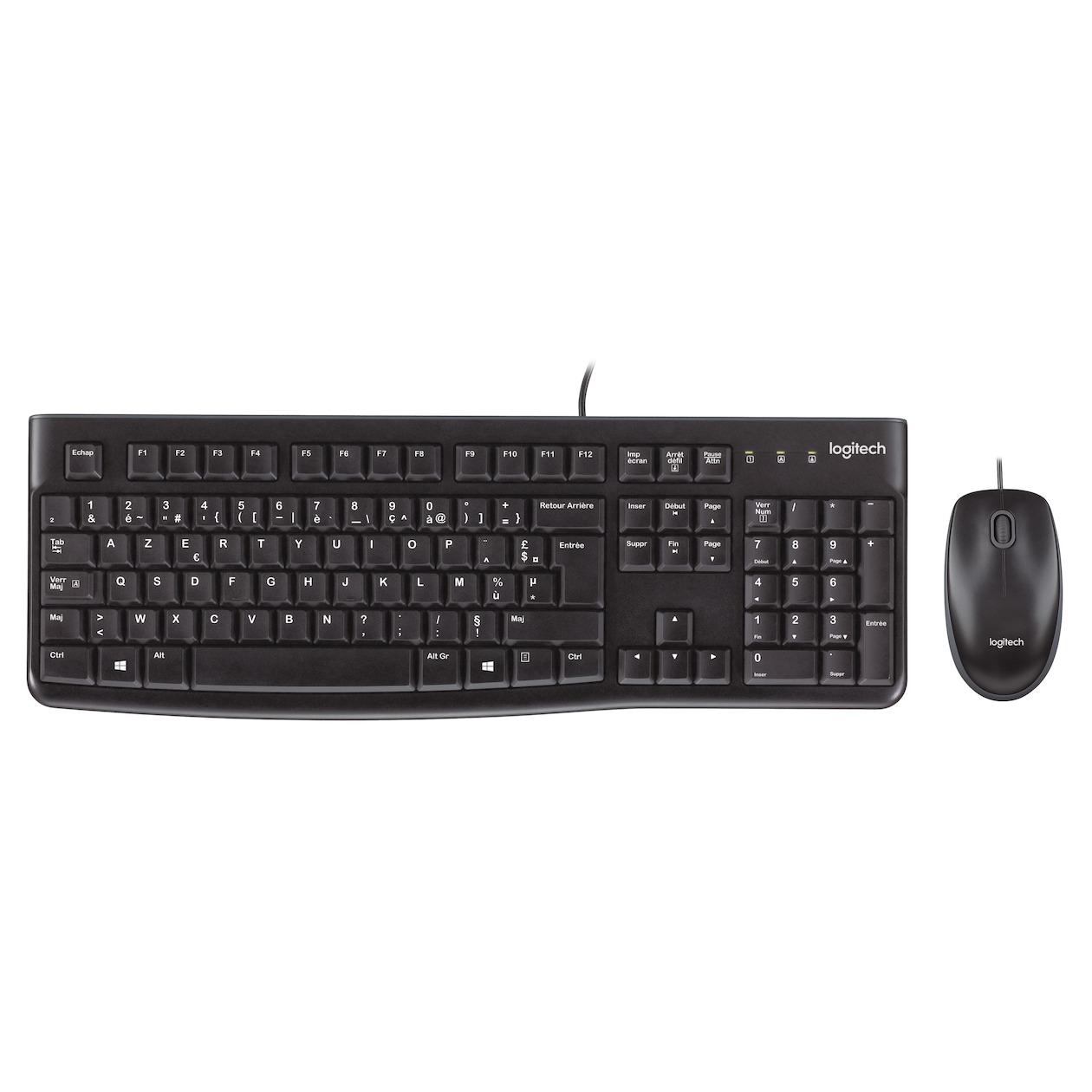 Logitech MK120 Toetsenbord en Muis QWERTY Toetsenbord Zwart