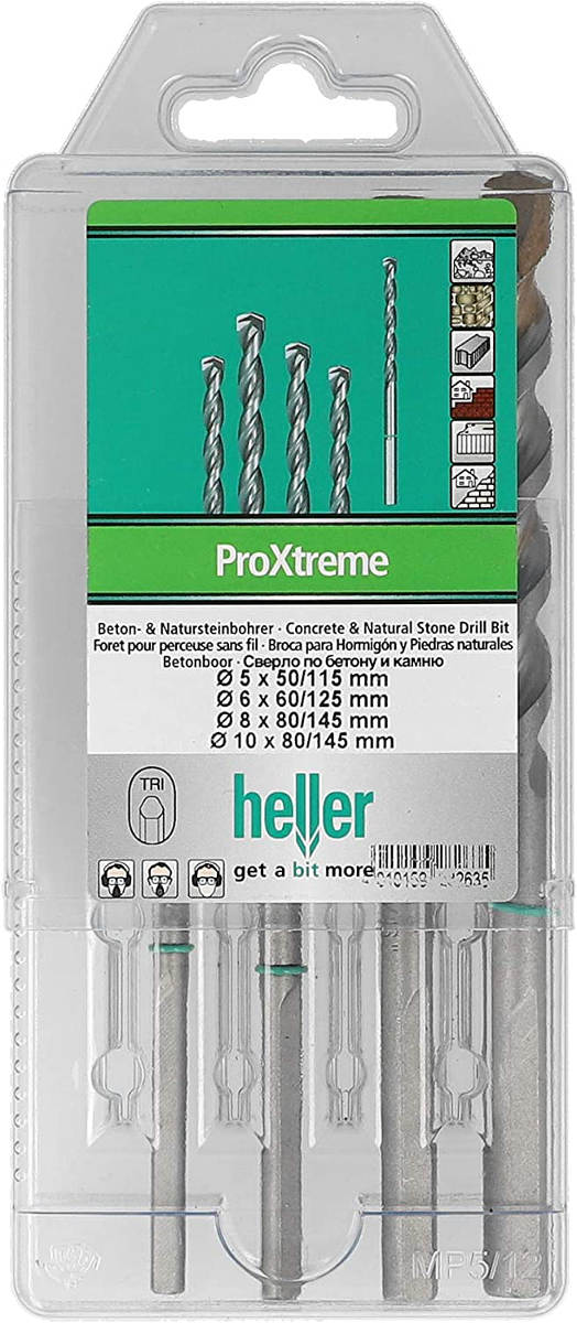 Heller ProXtreme betonborenset 5/6/8/10mm