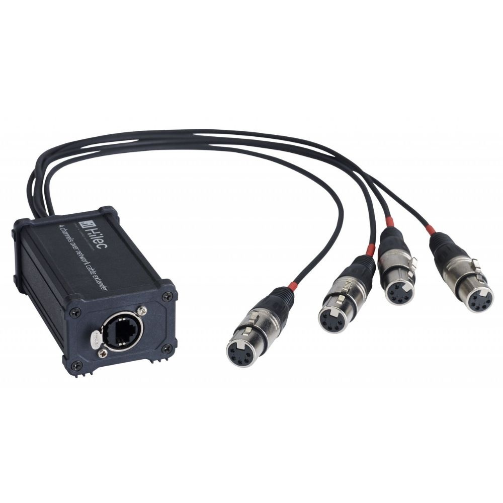 Hilec BOXRJ4XF5 breakout box van rj45 naar 5-pin XLR female voor DMX of audio