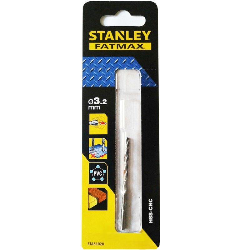 Stanley Fatmax metaalboor 3.2 mm HSS-CNC STA51028