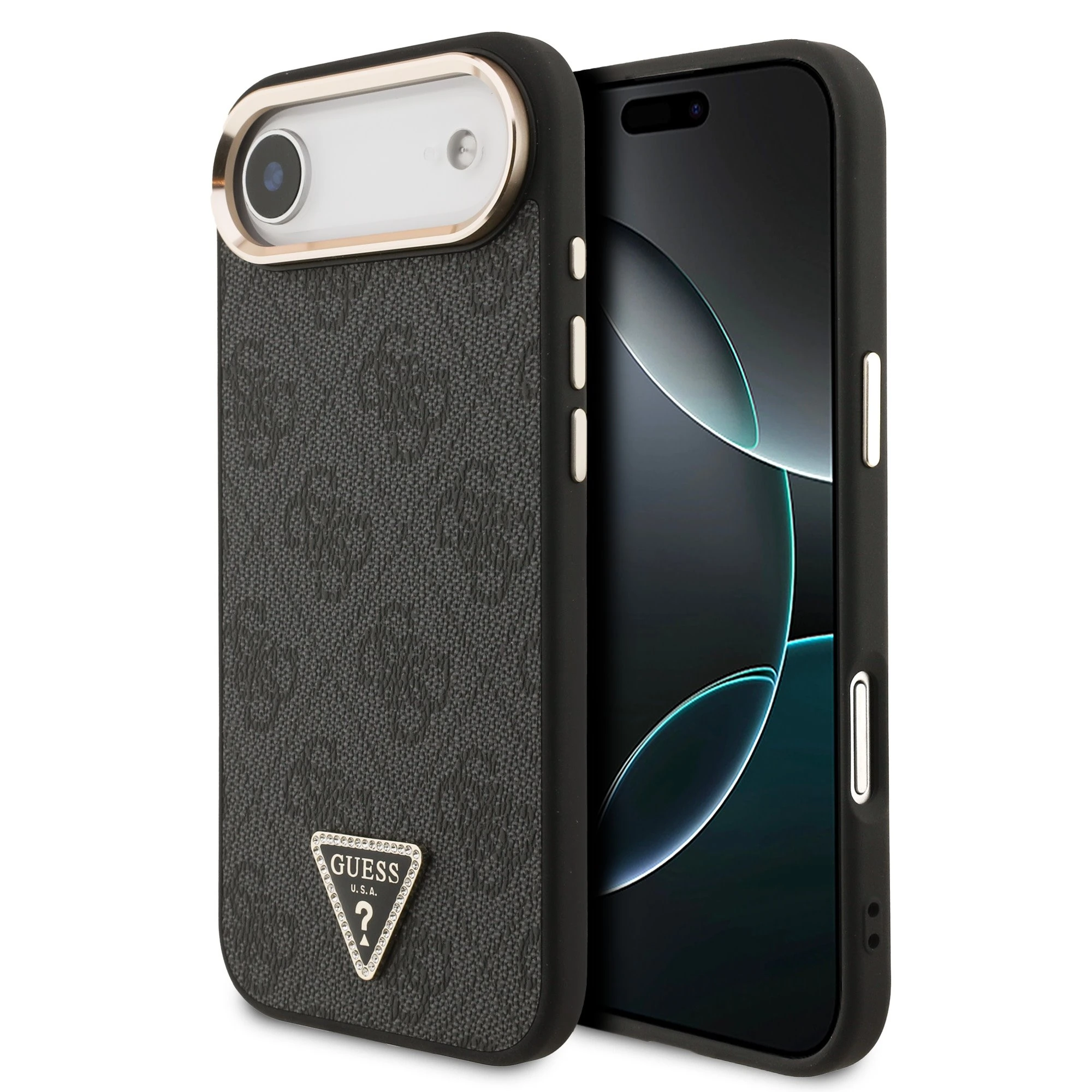 Guess 4G Triangle Logo iPhone Air hoesje met MagSafe - Grijs