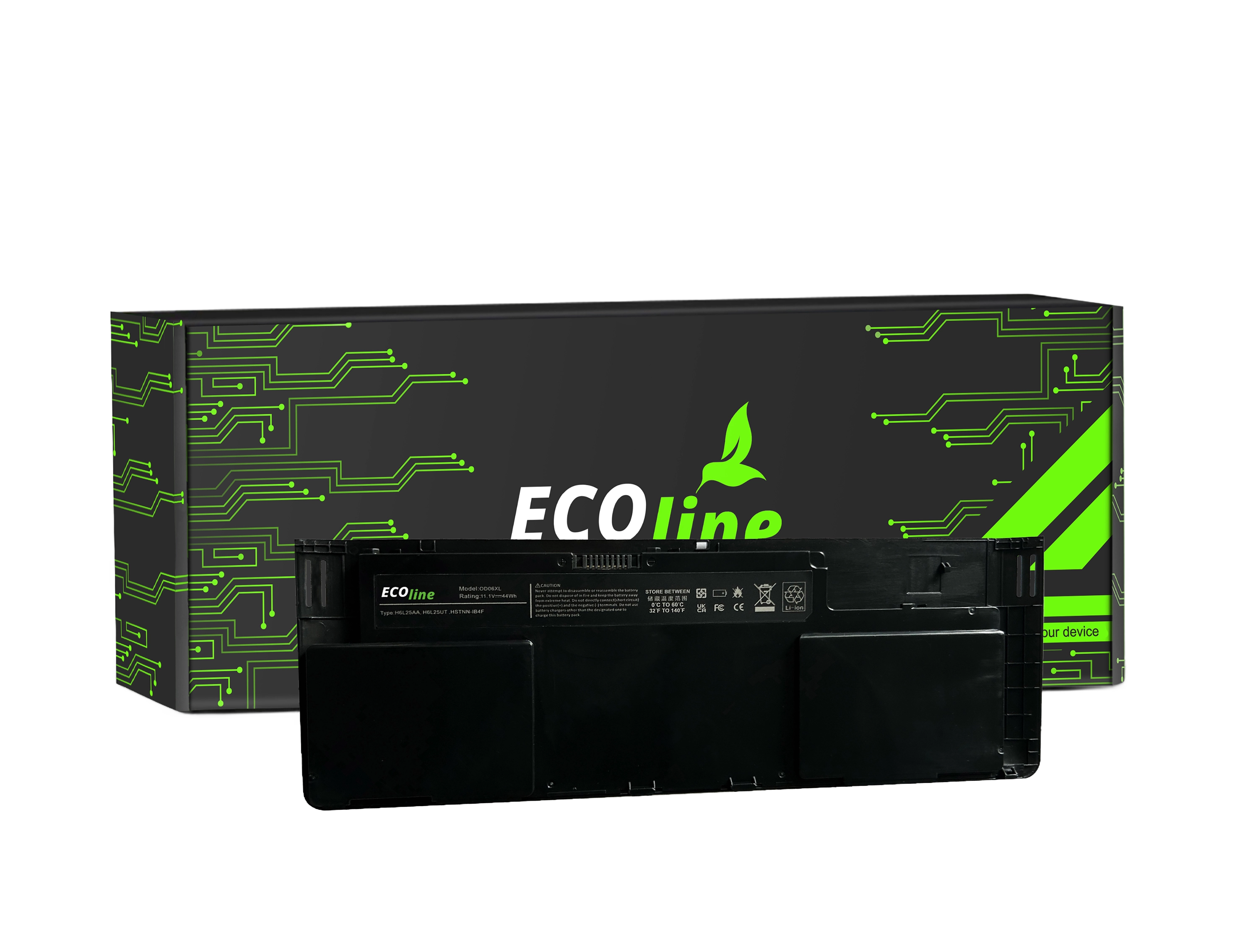 EcoLine - OD06XL HSTNN-IB4F Batterij Compatibel Met De HP EliteBook Revolve 810 G1 G2 G3 / 11.1V 4200mAh