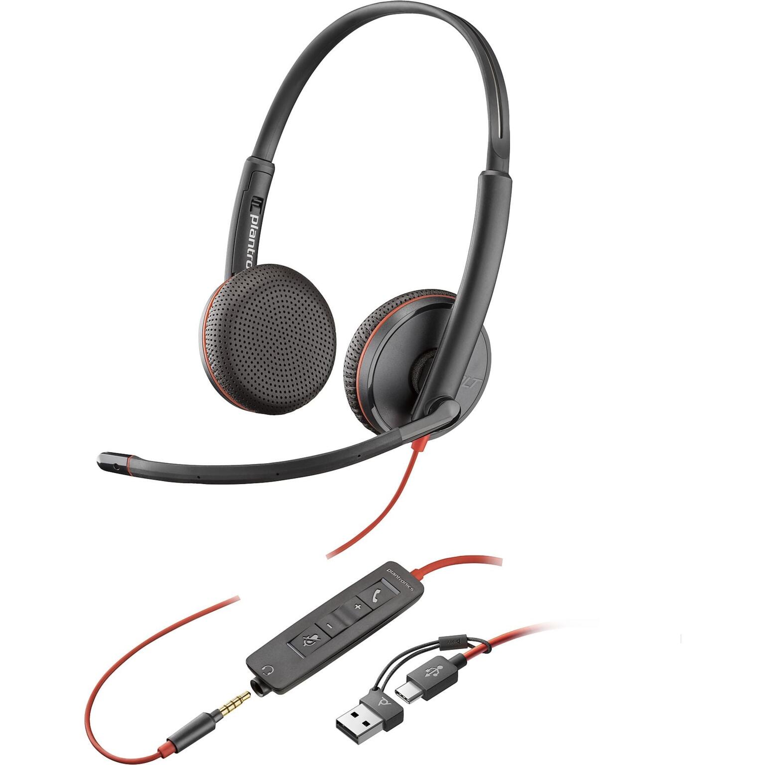 Poly Blackwire 3225 USB-C/A koptelefoon