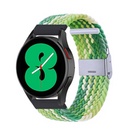 Braided nylon bandje - Groen / lichtgroen - Huawei Watch 4 (pro) / 3 (pro) / Ultimate / Ultimate 2