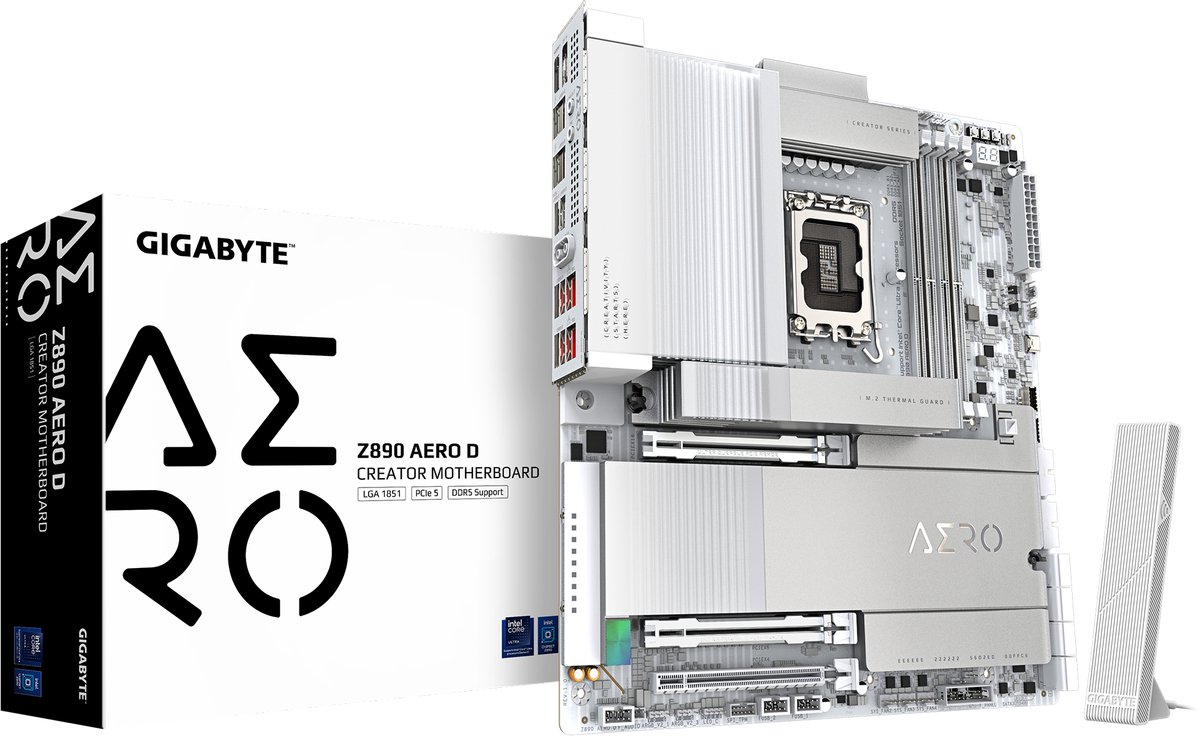 GIGABYTE Z890 AERO D moederbord Intel Z890 LGA 1851 (Socket V1) Verlengd ATX