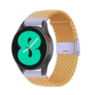 Braided nylon bandje - Geel - Garmin Vivoactive 6 / Vivoactive 5 / Vivoactive 3