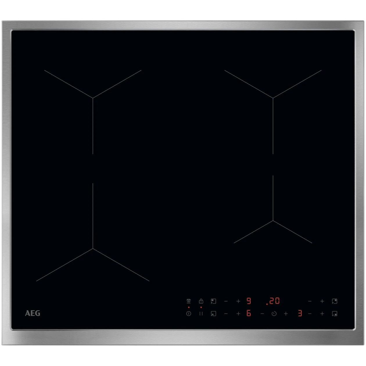 AEG TN64IA0FXB Inductie kookplaat Zwart