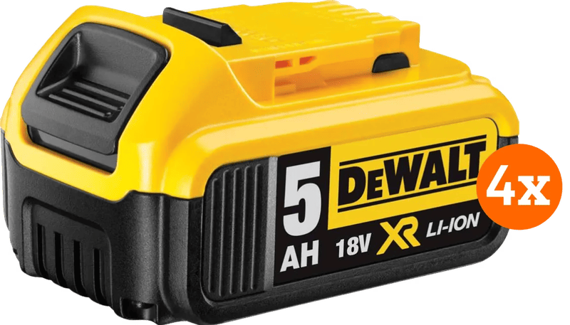 DeWalt DCB184-XJ 18V 5,0 Ah Accu 4-pack