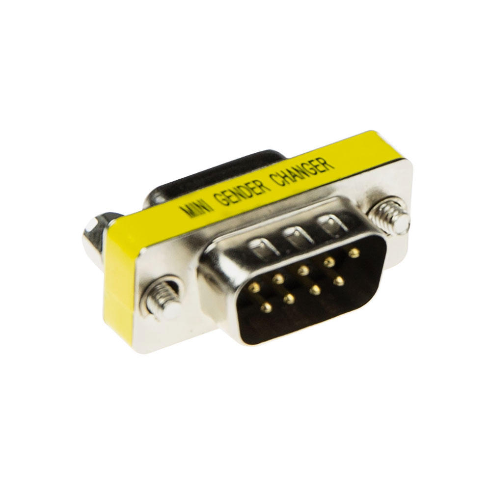 ACT D-Sub 9 pins Male naar Female adapter