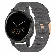 Canvas nylon bandje - Donkergrijs - Huawei Watch 5 - 42mm