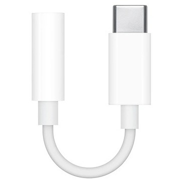 Apple USB-C naar 3,5 mm Jack Adapter Telefonie accessoire Wit