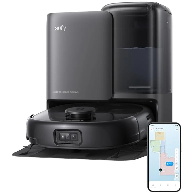 Eufy Robot Vacuum Omni E25 Robot stofzuiger Zwart