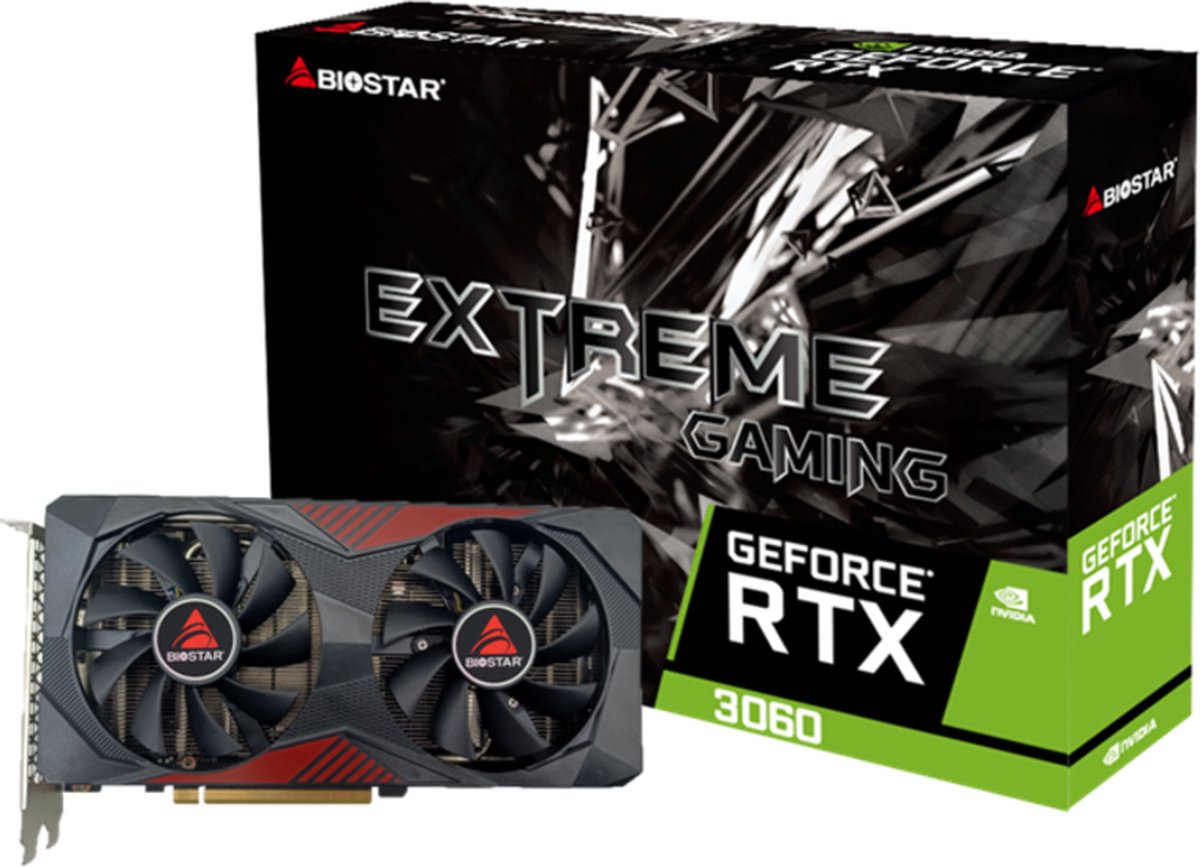 Biostar VN3606RML9 videokaart NVIDIA GeForce RTX 3060 12 GB GDDR6
