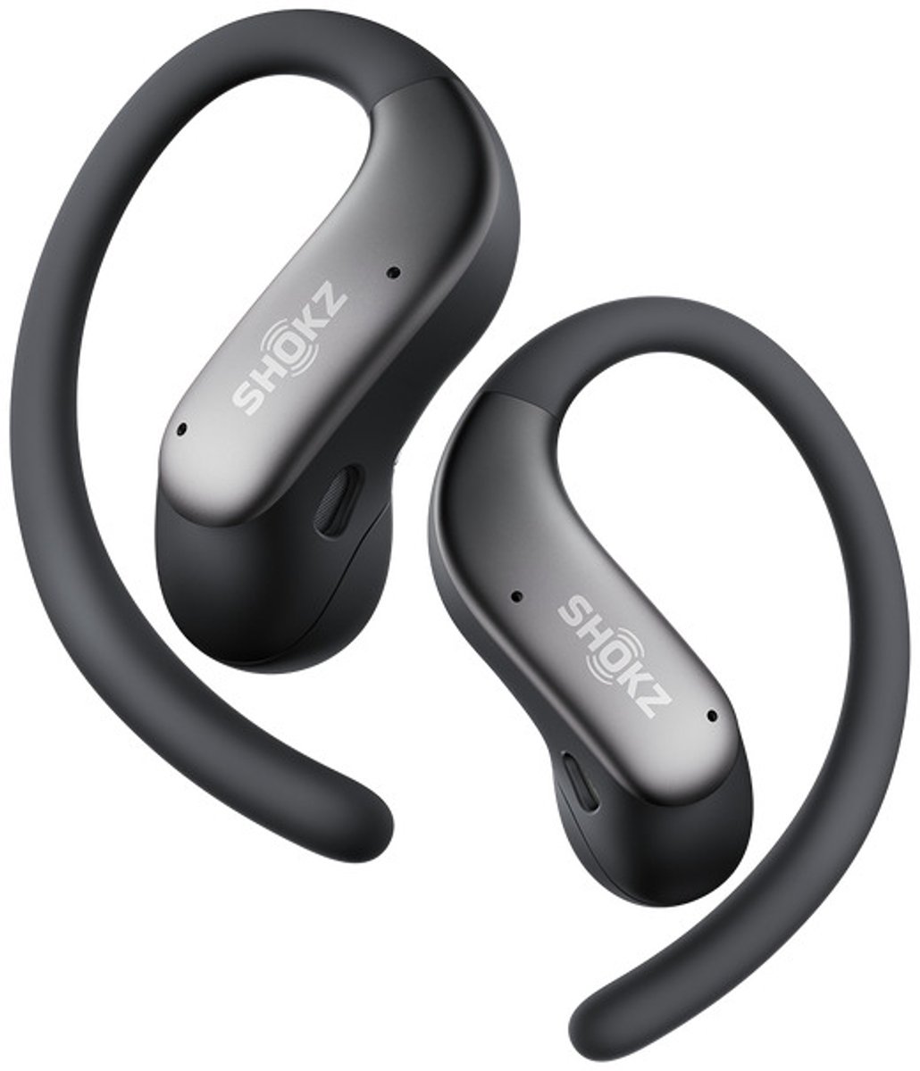 Shokz OpenFit Air 2 - Open-Ear - OpenBass 2.0 - 36 uur batterij - IP55 - Zwart