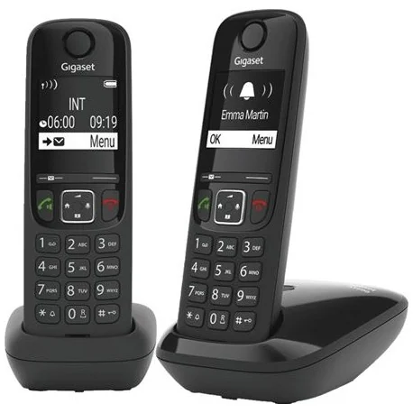 Gigaset AS690 DUO Huistelefoon Zwart