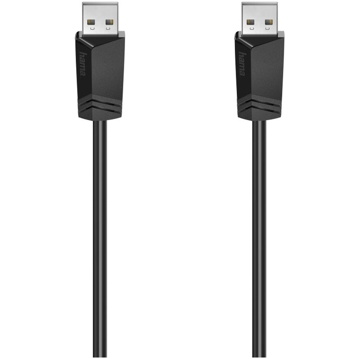Hama USB-kabel A-A, USB 2.0, 480 Mbit/s, 1,50 m Kabel Zwart