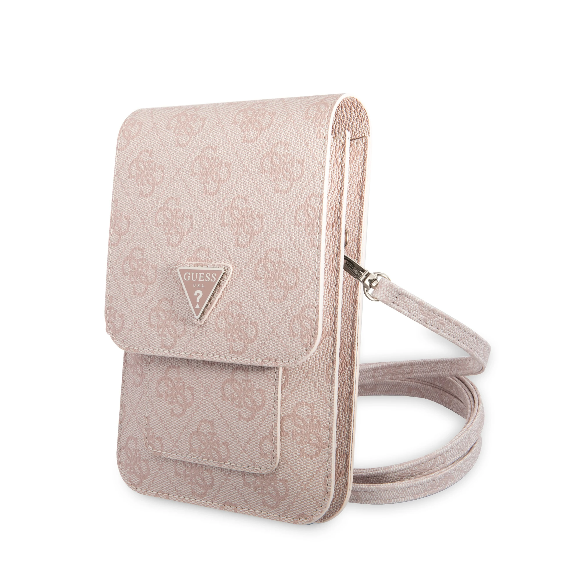 Guess PU 4G Triangle Universeel telefoontasje - Roze