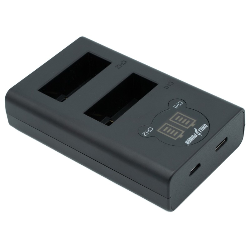 ChiliPower USB dubbellader voor 2 GoPro Hero13 accu's (tegelijk)
