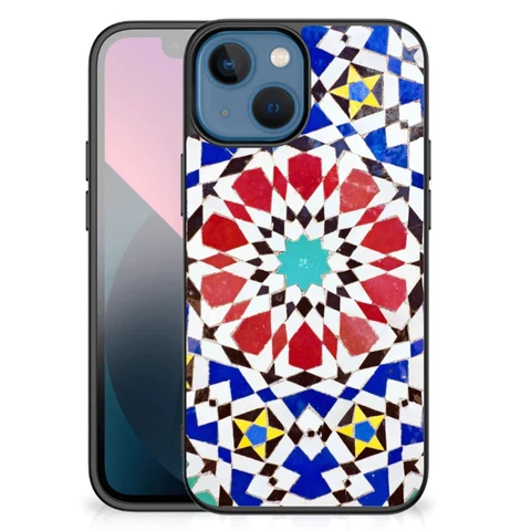 Apple iPhone 13 mini Marmeren Print Telefoonhoesje Mozaïek