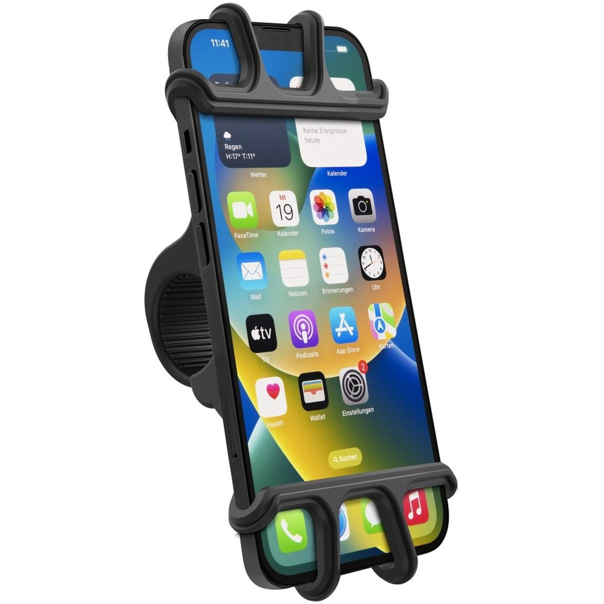 Hama Smartphone fietshouder voor apparaten met 6-8 cm breedte/13-15 cm hoogte Telefoonhouder Zwart