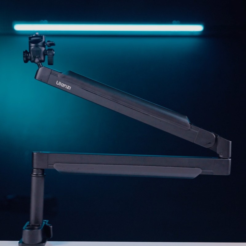 Ulanzi ZJ05 microfoonarm met tafelklem en professionele kabelgeleiding