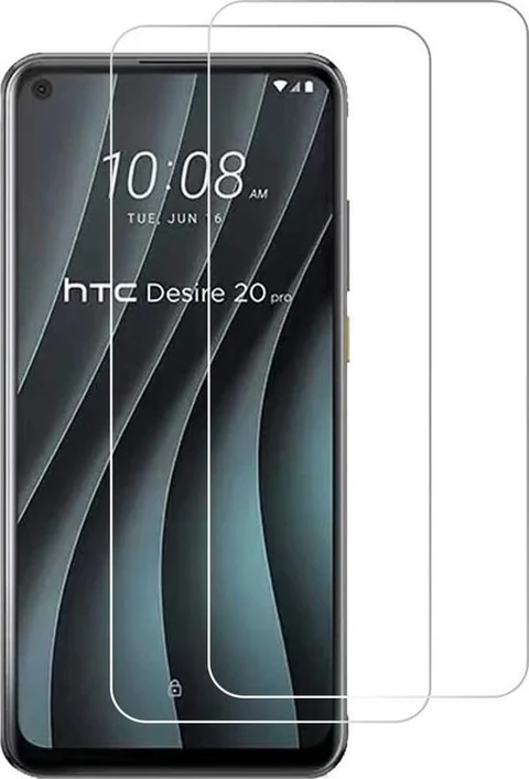 HTC Desire 20 Pro Screenprotector Gehard 9H - Anti-kras - 2-Pack Tempered Glas