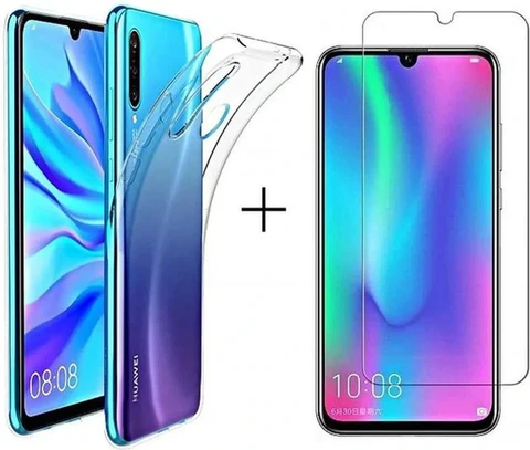Huawei P30 Hoesjes - Transparante TPU Backcover - Inclusief 2x Screenprotector - Anti Kras