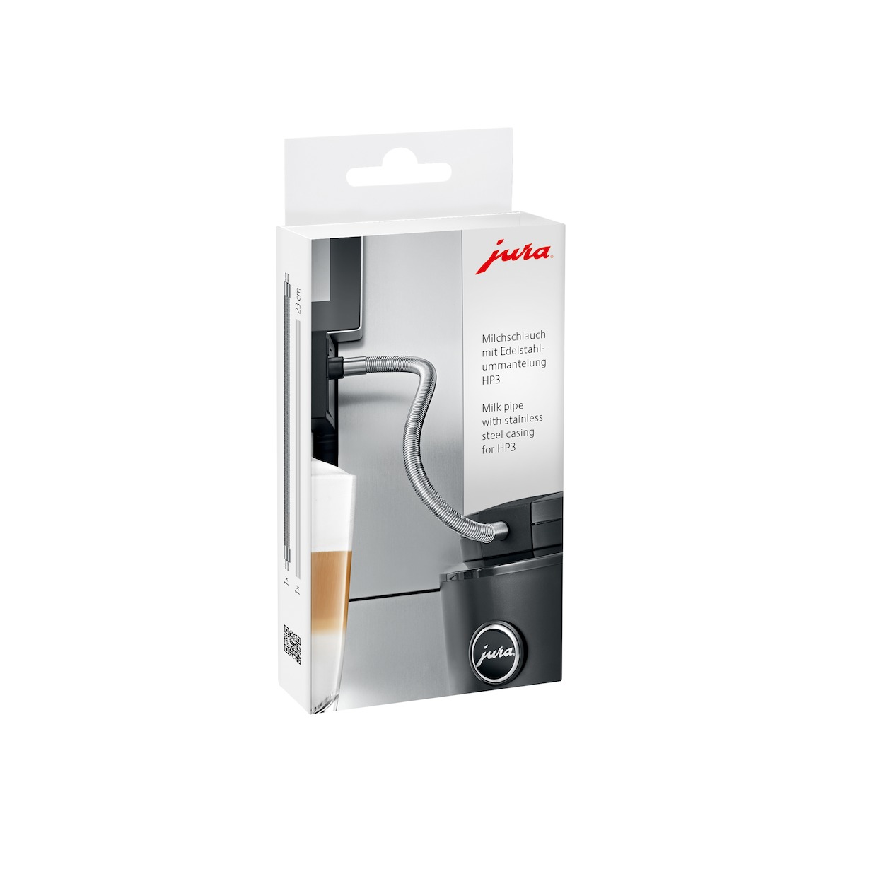Jura Melkslang met RVS mantel HP3 Koffie accessoire Zilver