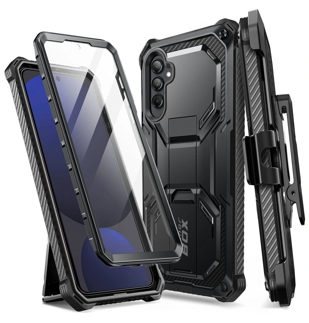 Armorbox Samsung Galaxy S24 FE hoesje met screen protector - Zwart