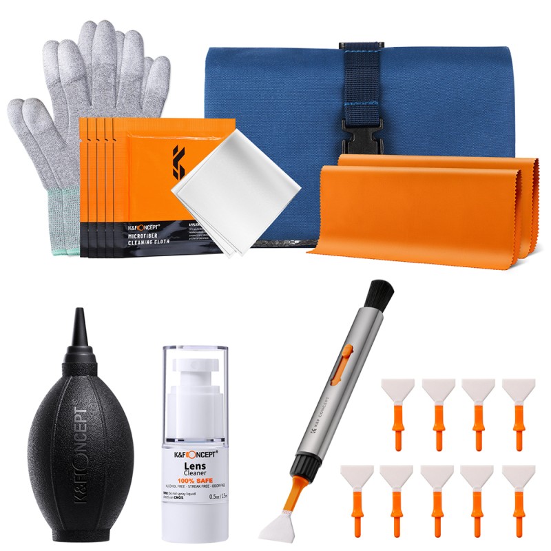 K&F Concept 23-in-1 ultimate cleaning kit voor camera's en lenzen