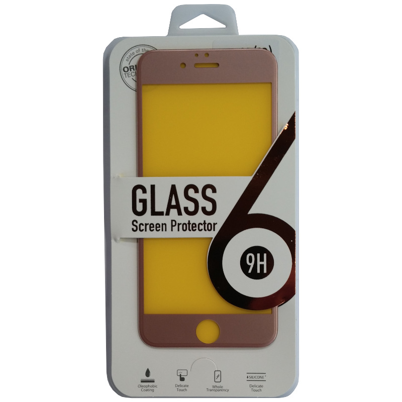 3D glas screen protector voor iPhone 6 / 6S (4,7 inch) roségoud