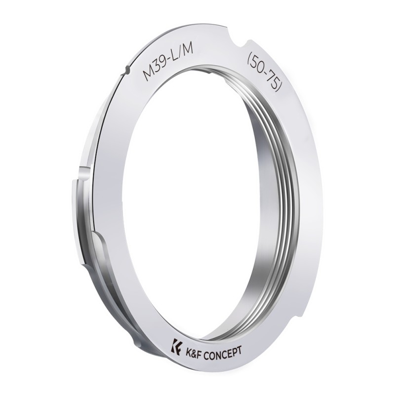K&F Concept lensadapter M39 (50-75mm) naar Leica M