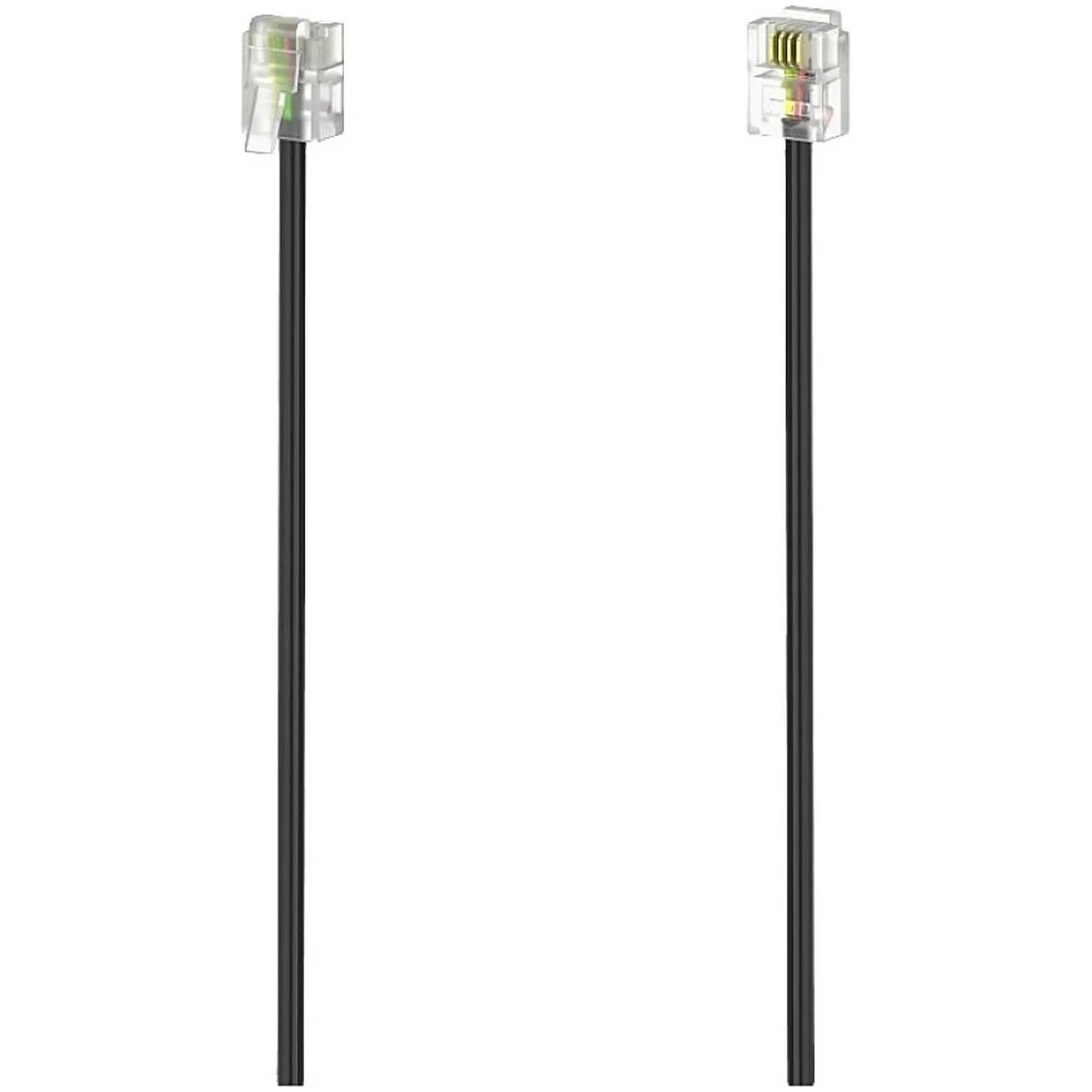Hama Modulaire kabel, stekker 6p4c - stekker 6p4c, 3 m Kabel Zwart