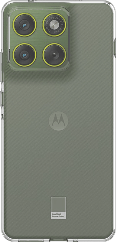Just in Case Soft Design Motorola Edge 70 Back Cover Transparant